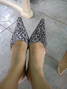 Love these soft animal print heels